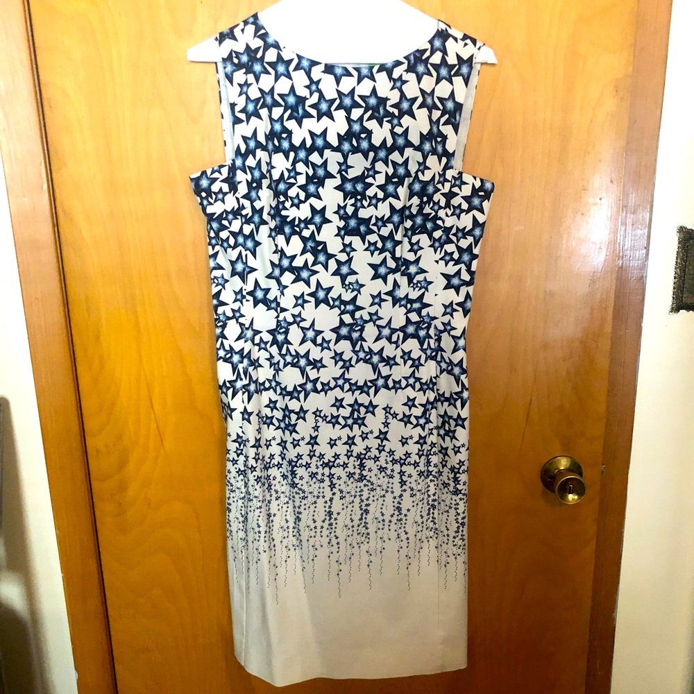 Lands End Blue Star shift dress 💫